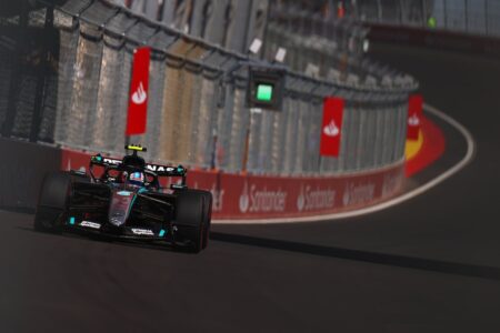 Antonelli leads tricky second practice as Lindblad crashes