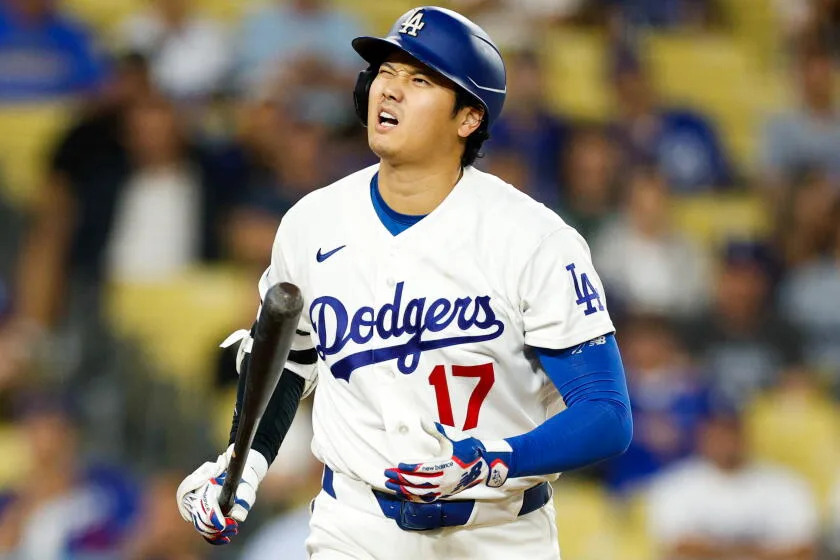 Dave Roberts says things don’t look right with Shohei Ohtani, who strikes out four times in loss