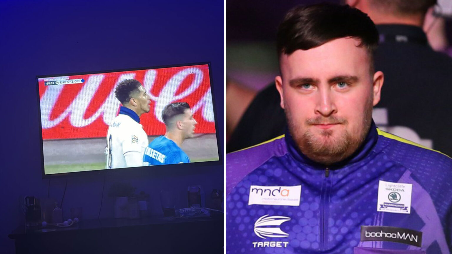 Man Utd fan Luke Littler gives scathing verdict on England with brutal six-word post during Greece defeat