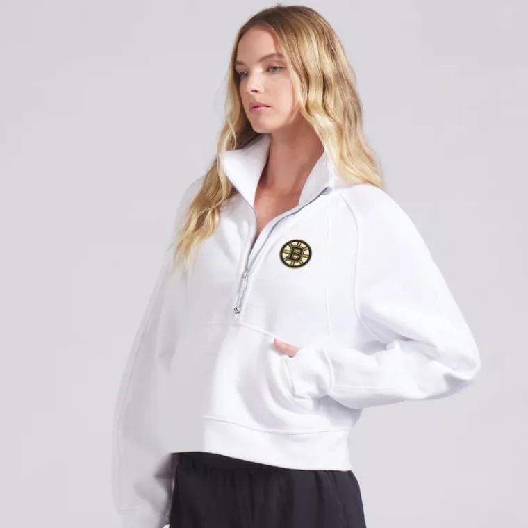 Boston Bruins lululemon Women's Scuba Oversized Funnel-Neck Half Zip