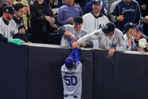 MLB bans Yankees fans who interfered with Mookie Betts in 2024 World Series from all ballparks indefinitely