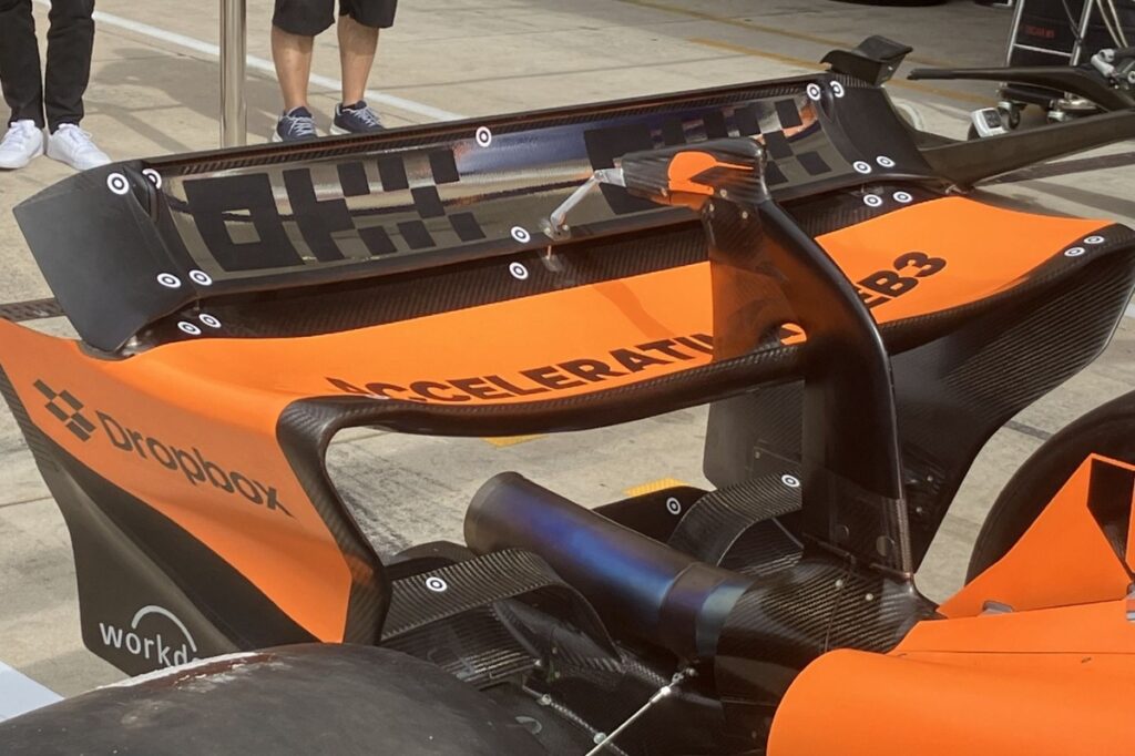 McLaren makes further ‘mini-DRS’ rear wing changes ahead of US GP