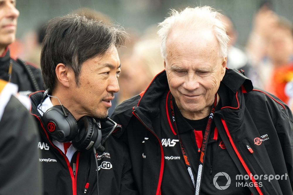 Ayao Komatsu, Team Principal, Haas F1 Team, Gene Haas, Owner and Founder, Haas F1 Team