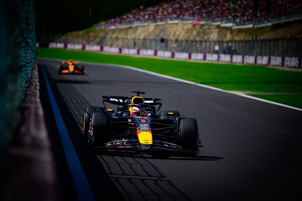 Red Bull opted to take a grid penalty for a new power unit at Spa, but Norris failed to fully make the Dutchman pay