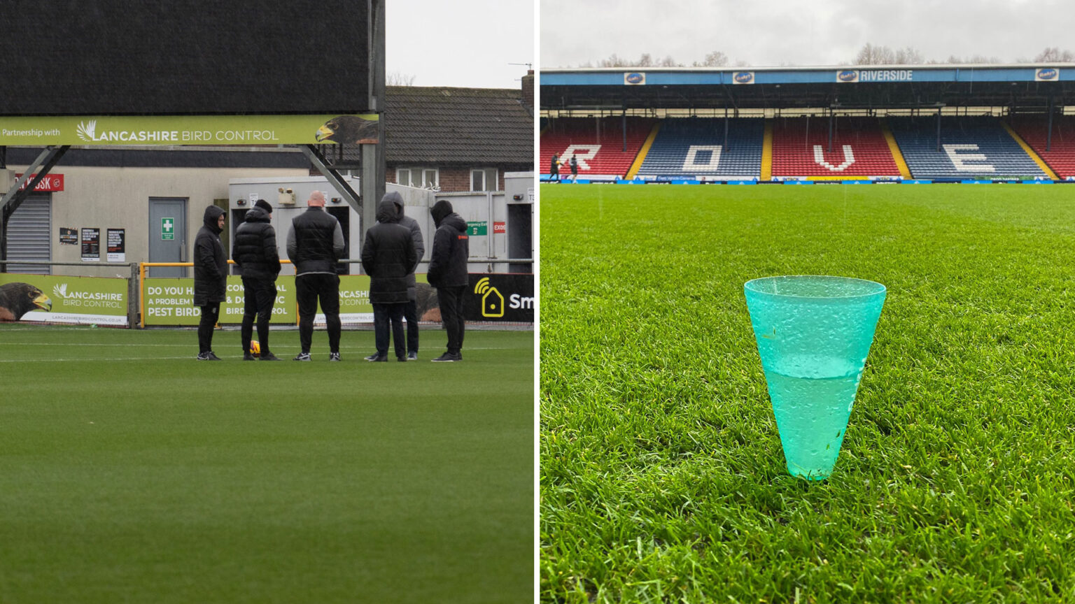 Storm Bert causes chaos in football as several EFL clashes are CALLED OFF just hours before kick-off