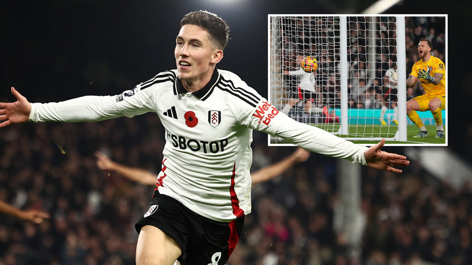 Fulham 2 Brentford 1: Wilson climbs off bench to send home fans delirious with two injury-time goals in thrilling climax