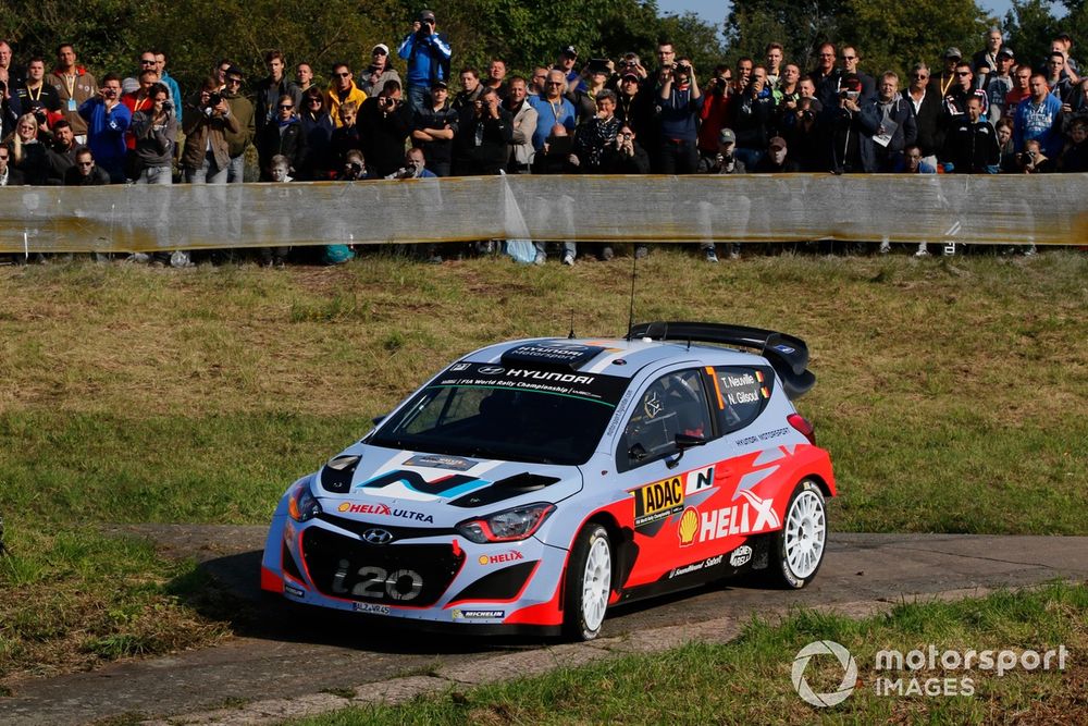 A first WRC victory came in Neuville's first season with Hyundai at the 2014 Rally Germany