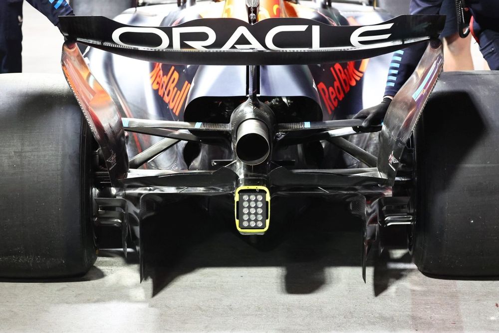 Red Bull Racing RB20 rear wing detail