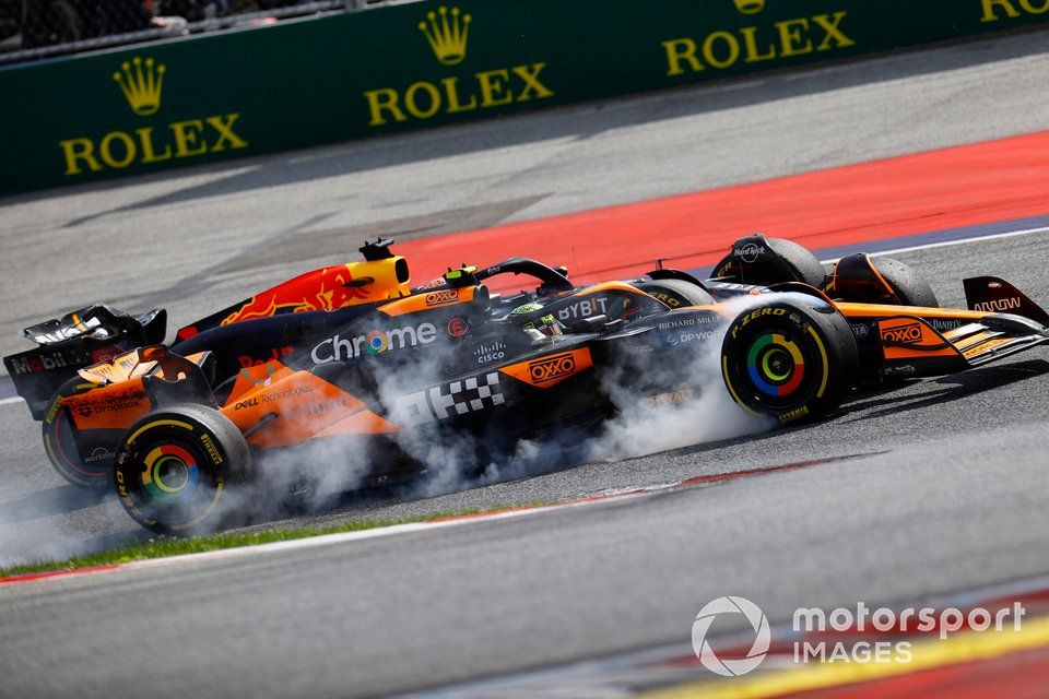 Lando Norris struggled to compete with Max Verstappen on his first world title attempt