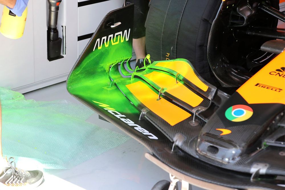 McLaren MCL38 front wing detail