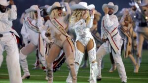 Who was with Beyonce during halftime show? Inside the star-studded performance featuring Blue Ivy, Post Malone and more