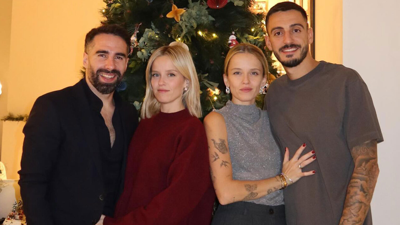 Real Madrid cult heroes reunite and spend Christmas together thanks to stunning twin sister Wags