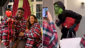 Arsenal star Thomas Partey shares Christmas video of the Grinch stealing presents and then poses for family photo