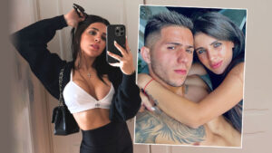 Enzo Fernandez’s ex-fiancee flies to London with their two children to spend New Year with Chelsea’s £107m star