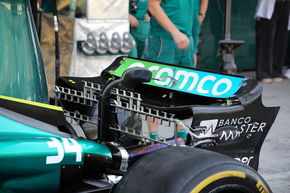 Aston Martin AMR24 rear wing detail