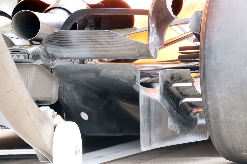 McLaren MCL38 diffuser detail