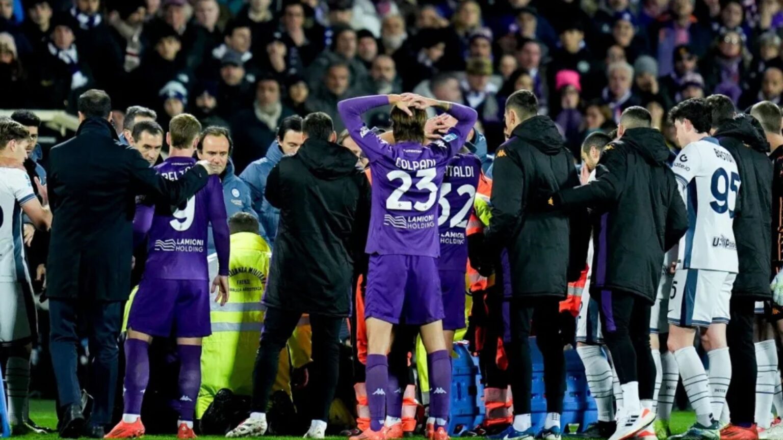 Edoardo Bove’s mum ‘fainted in the stands’ after his terrifying collapse on pitch for Fiorentina as health update issued