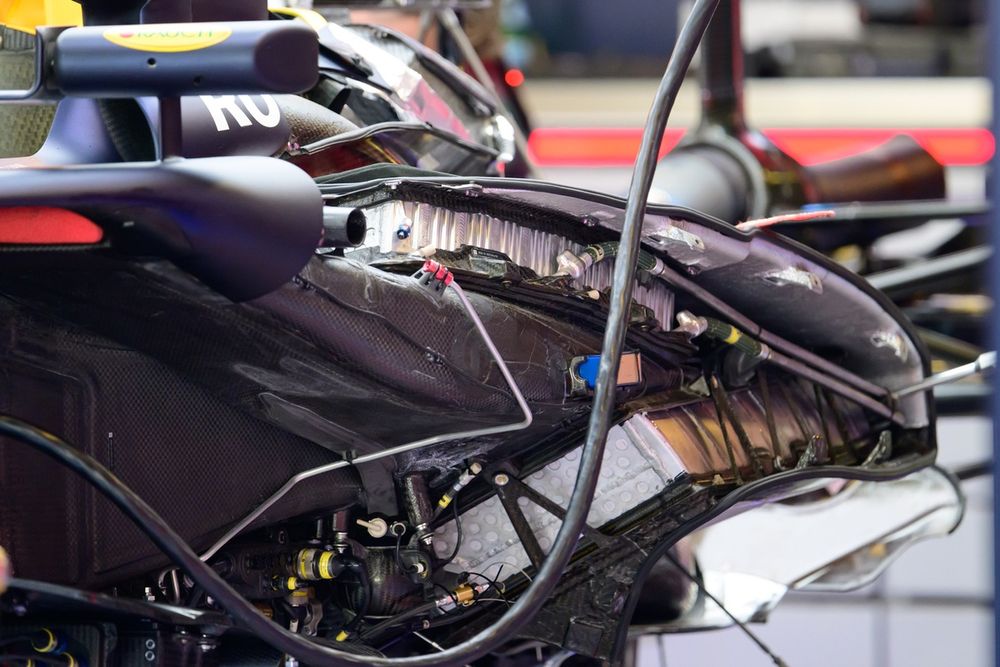 Red Bull Racing RB20, engine, detail shot