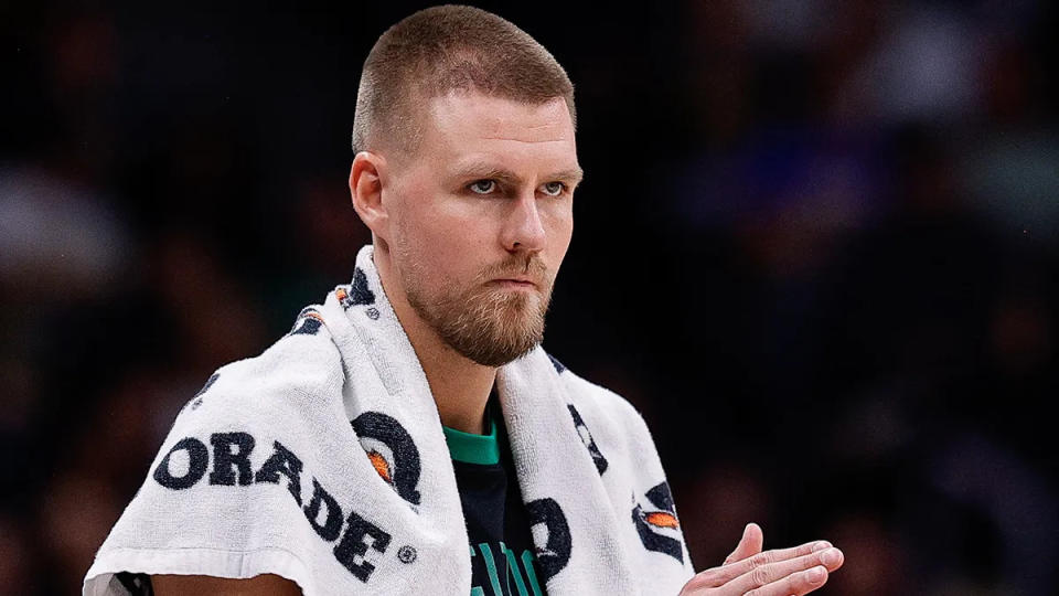 The Celtics' starting five without Kristaps Porzingis has a +21.9 net rating this season, while their starting five with him has a -8.9 net rating.