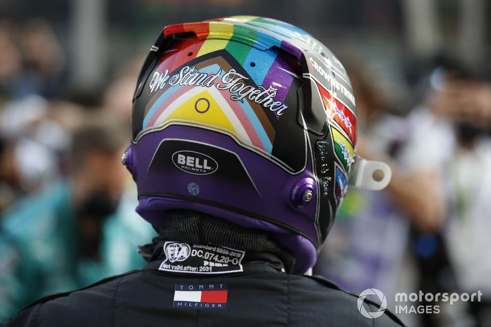 Could Hamilton court controversy by wearing another Pride-inspired helmet design?