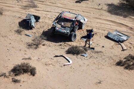 Loeb next to suffer rollover in merciless Dakar Rally