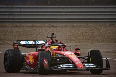 First images emerge as Hamilton makes Ferrari F1 debut at Fiorano