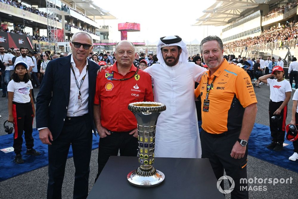 All smiles in Abu Dhabi at the end of 2024, but the picture could change ahead of pre-season testing in Bahrain