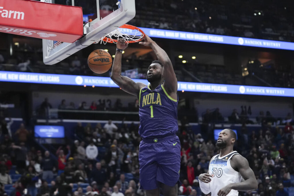 Pelicans suspend Zion Williamson after he was reportedly late to team flight to Philadelphia