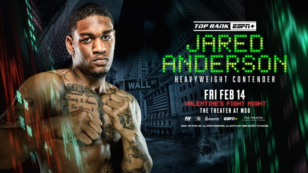 February 14th on ESPN: Jared Anderson Faces Marios Kollias