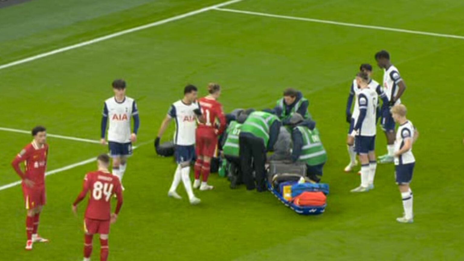 Sky Sports forced to cut away following serious Rodrigo Bentancur injury as Spurs star lands on his head