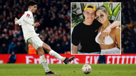 ‘Hope you are ashamed of yourself’ says Kai Havertz’s wife Sophia as she reveals sick abuse following Arsenal vs Man Utd