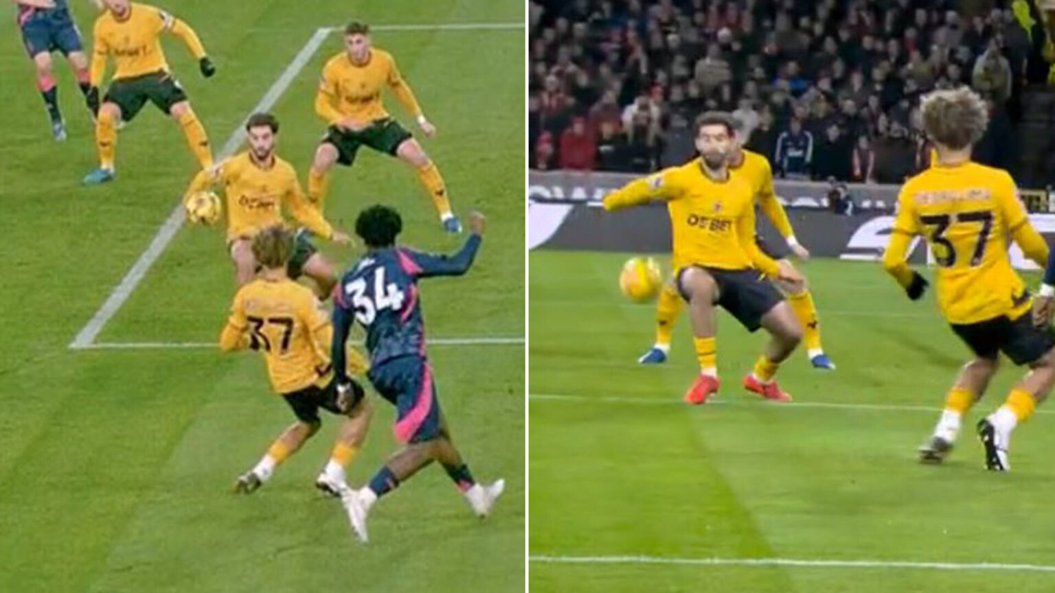 Man Utd fans demand PGMOL explanation as Ait-Nouri handball NOT given barely 24 hours after De Ligt penalty decision