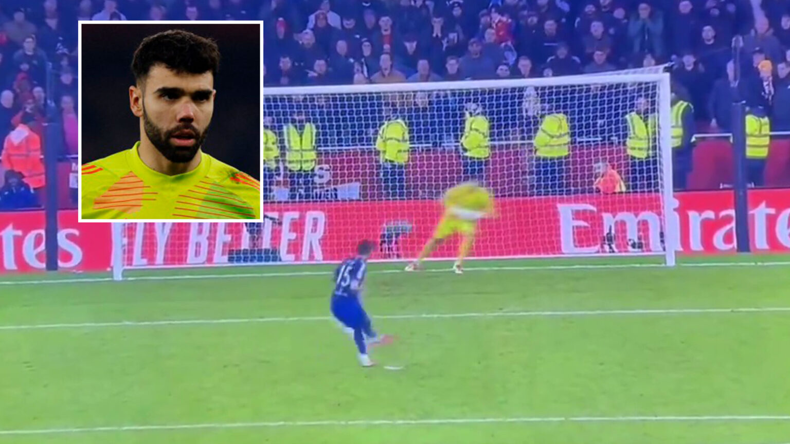 Arsenal fans baffled by David Raya’s bizarre penalty technique as keeper goes wrong way EVERY TIME in Man Utd loss