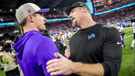 Dan Campbell tells Kevin O’Connell he anticipates playoff rematch with Vikings: ‘See you in two weeks’