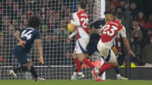 ‘This seriously needs investigating’ – Arsenal fans lose their heads over Premier League tweet about disallowed goal