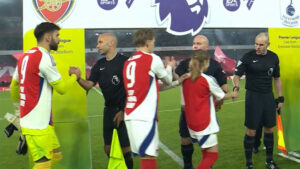 Arsenal stars wear special Gabriel Jesus shirts with mural unveiled before Spurs clash after season-ending ACL injury