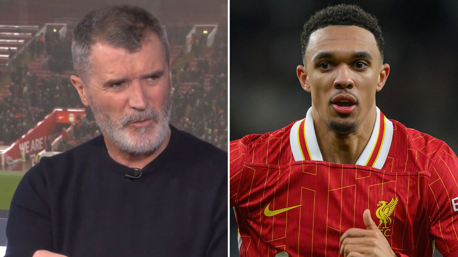 ‘He’s going to Tranmere after this’ – Roy Keane rips into Trent Alexander-Arnold after ‘school boy’ defending vs Man utd