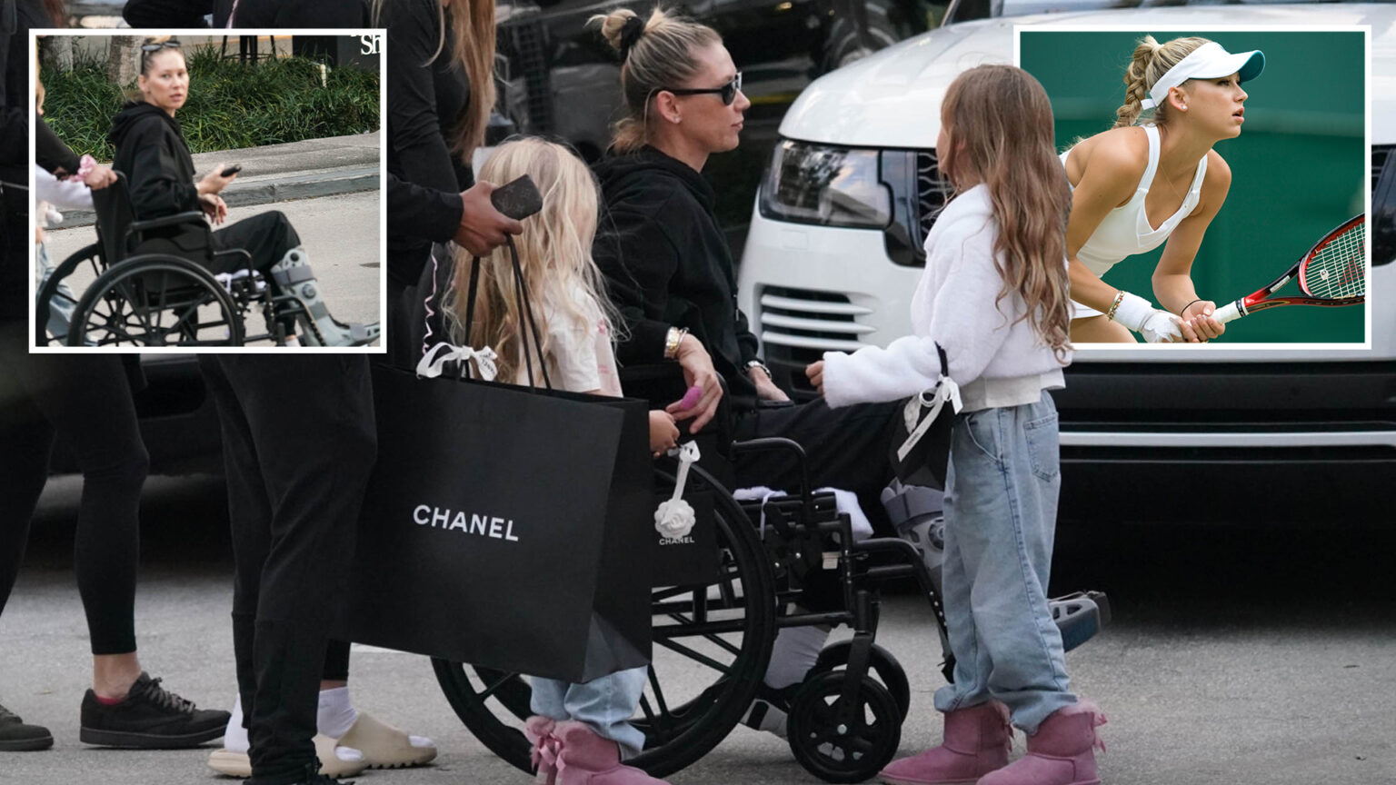 Tennis icon Anna Kournikova sparks major health concerns after being spotted in wheelchair for first time in two years