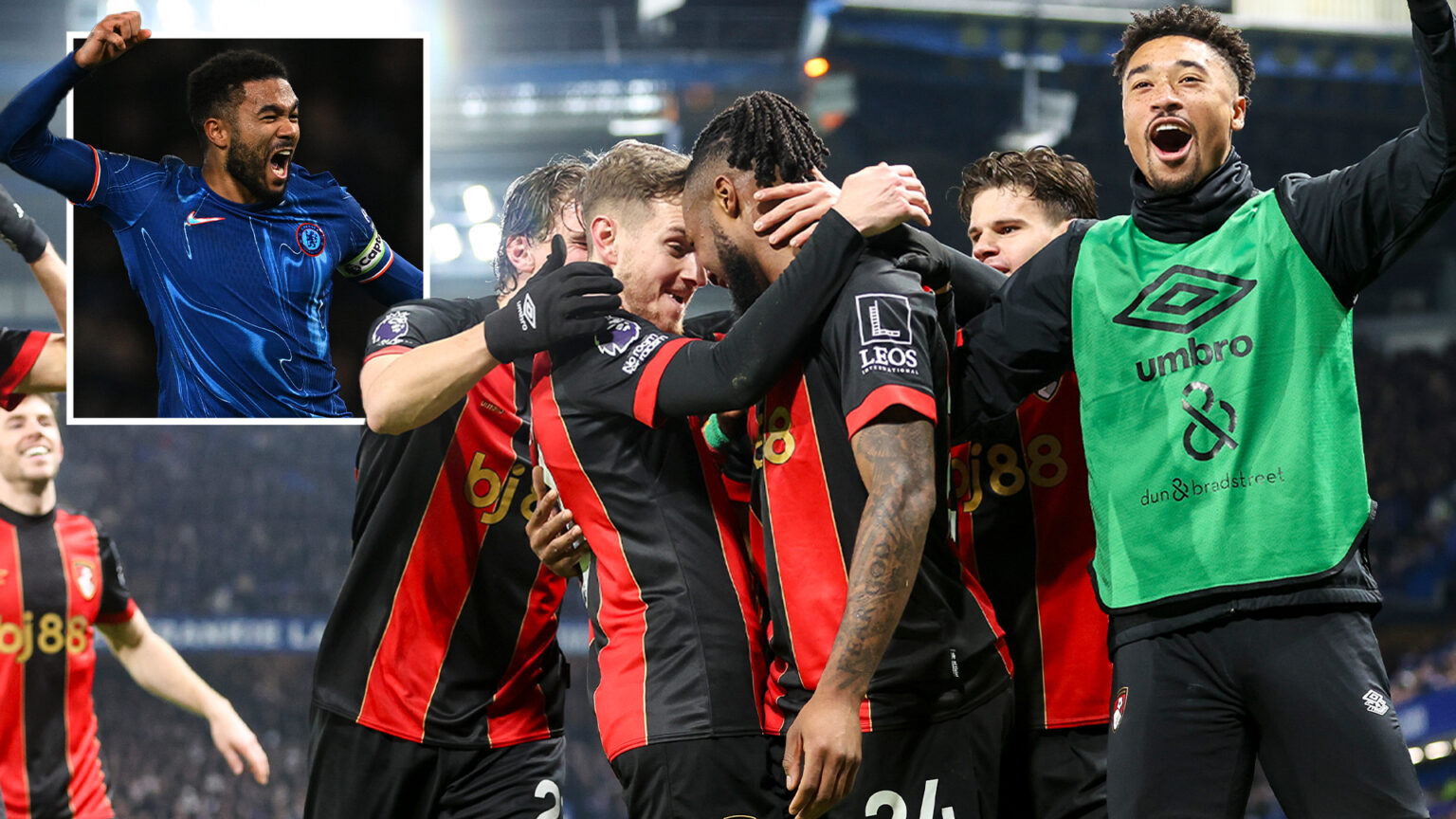 Chelsea 2 Bournemouth 2: Reece James scores stunning last gasp free-kick but Blues’ winless run extends to five games