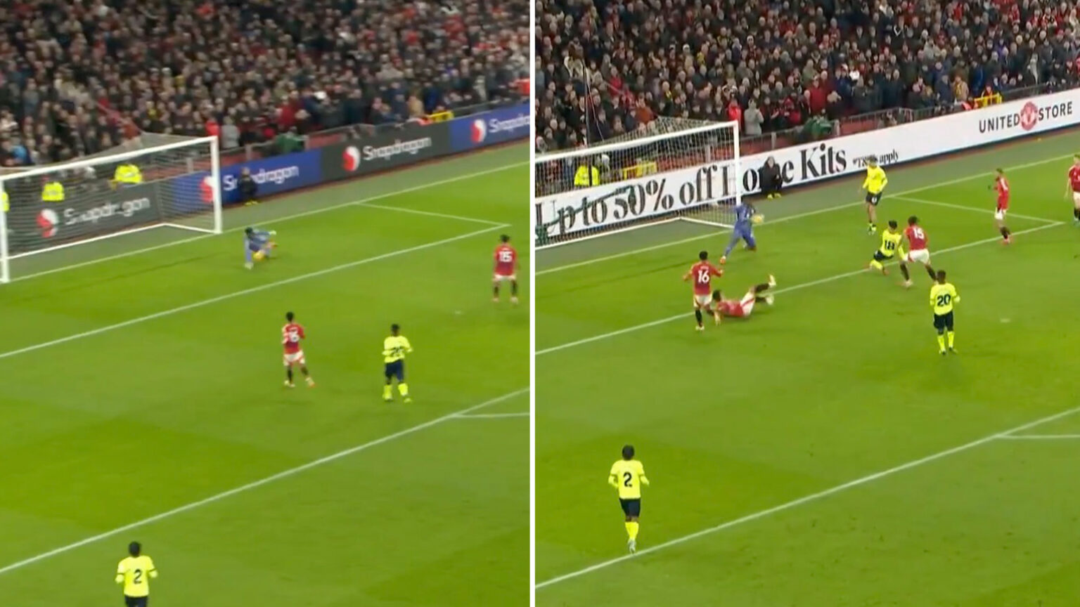 TNT Sports commentator left in awe as Man Utd goalkeeper Andre Onana produces double save ‘like Peter Schmeichel’