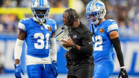 Lions defensive coordinator Aaron Glenn rejects head coaching interview request