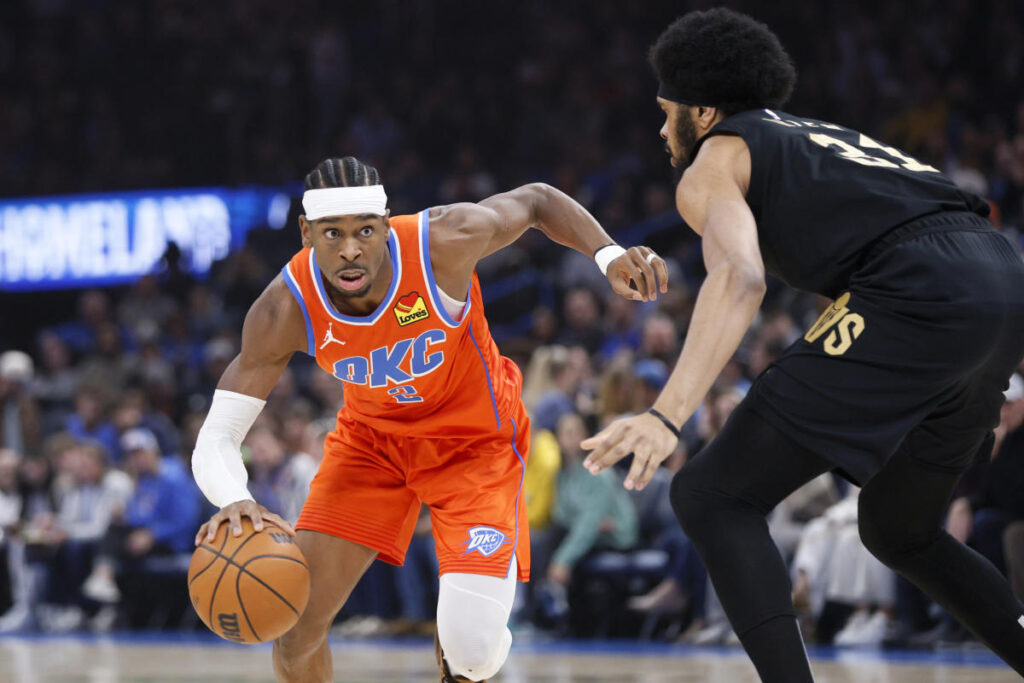 Shai Gilgeous-Alexander scores 40 as Thunder demolish Cavaliers, 134–114, in clash of NBA’s best teams