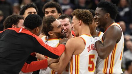 Watch Trae Young’s game-winning buzzer-beater from beyond halfcourt to down Jazz