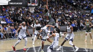 Watch Anthony Edwards put Orlando’s Anthony Black in poster with monster dunk