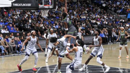 Watch Anthony Edwards put Orlando’s Anthony Black in poster with monster dunk