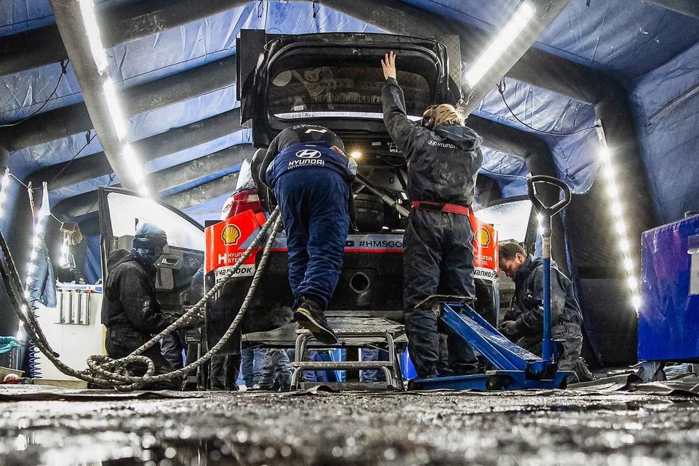 Plenty of behind-the-scenes work is involved even before set-up can begin due to the logistical challenges involved with closing roads for rally car testing