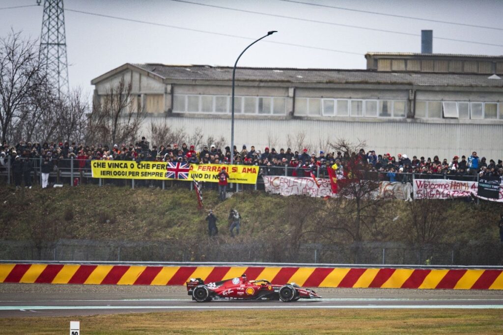 Fans clamour as Hamilton steps “into a new era” with Ferrari