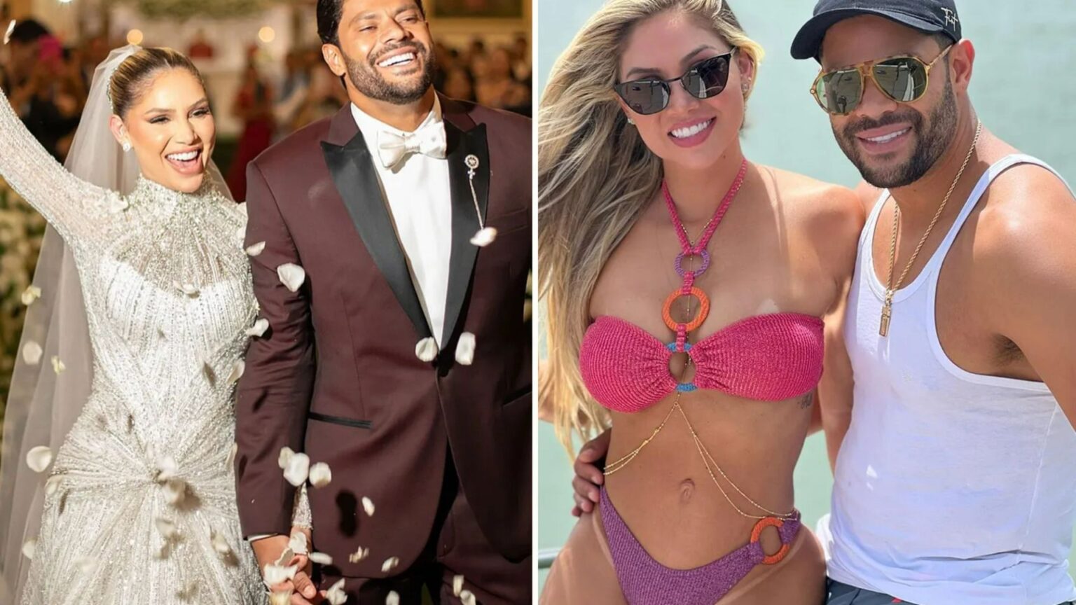 Hulk and new wife slammed for ‘cruel betrayal’ of family after former Brazil star married ex’s NIECE in glam ceremony