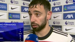 ‘Tears in my eyes’ – Bruno Fernandes’ post-match interview shows Man Utd star’s true colours after Liverpool draw