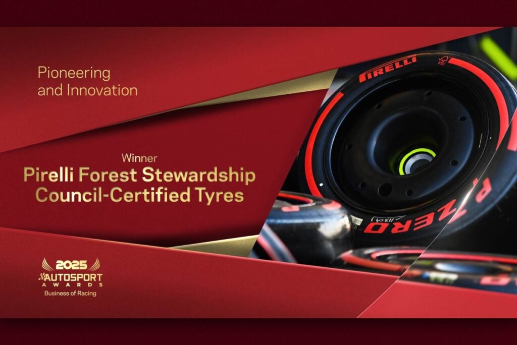 Pirelli wins Autosport’s Pioneering and Innovation Award